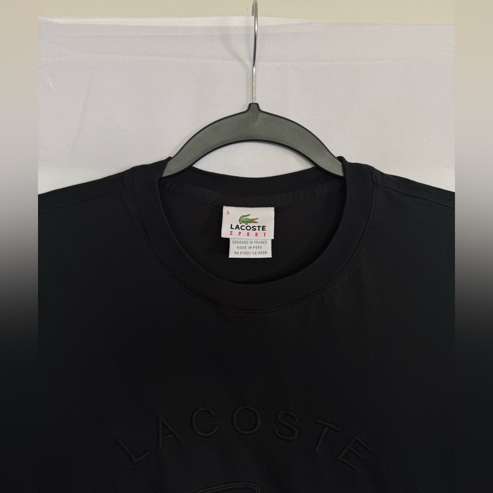 Lacoste Black Crew Neck T-Shirt